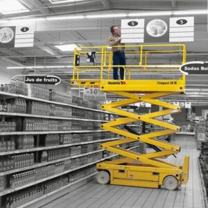 Xe nâng người 10m làm việc Haulotte Optimimum 10