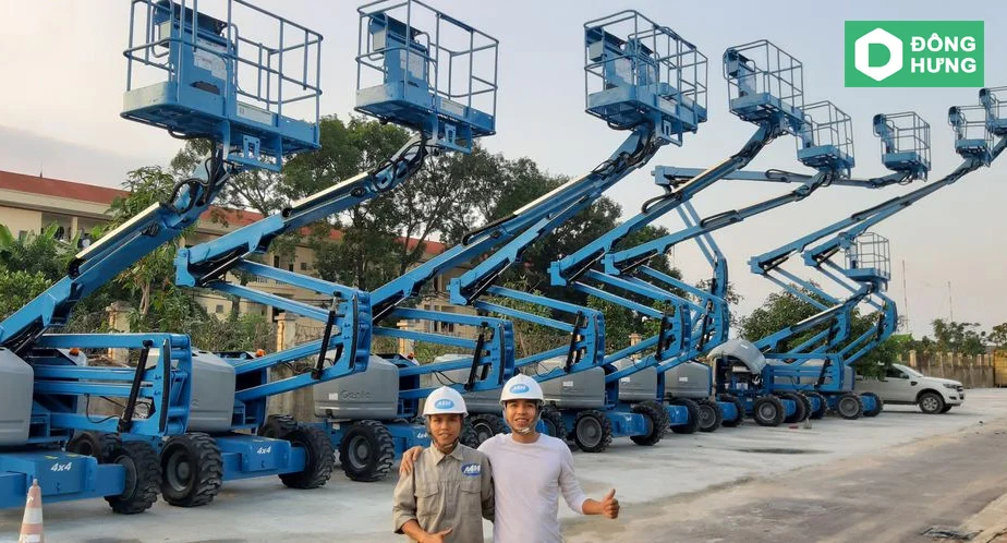 Đông Hưng cho thuê xe nâng người với chất lượng, giá thành tốt